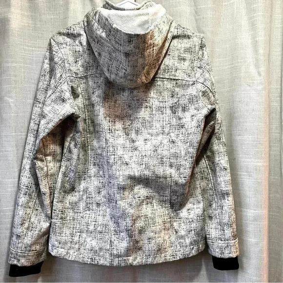 Free Country | Zip Up Rain Defense Jacket White Black Women’s Medium - Picture 6 of 6